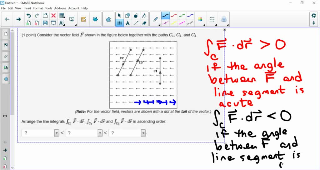 Solved The vector field F is shown below. КПП к т т т т 1 1