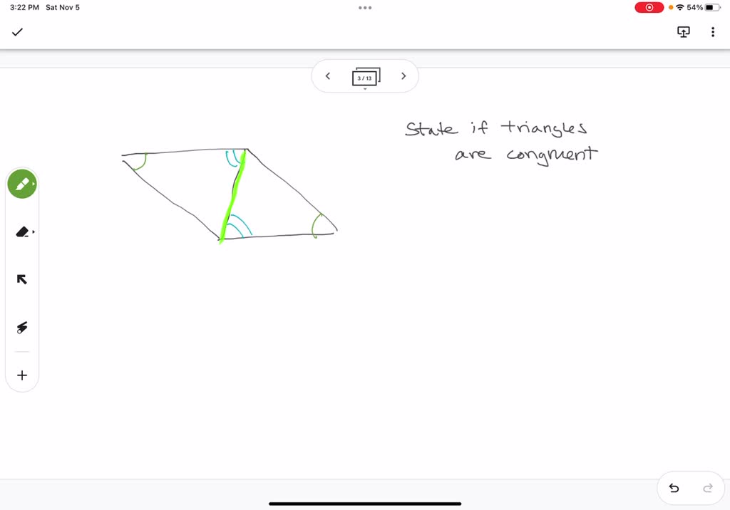 SOLVED: State if the two triangles are congruent. If they are, state ...