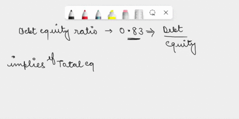 if-the-debt-equity-ratio-is-083-what-is-the-weight-of-debt-in-the-capital-structure-enter-your-answer-as-a-percentage-rounded-off-to-two-decimal-points-do-not-enter-in-the-answer-box-31855