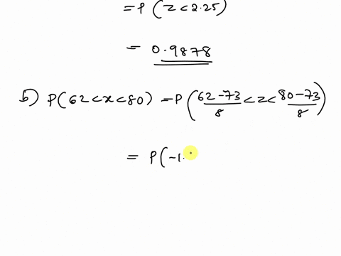 uestion-a-set-of-final-examination-grades-in-an-introductory-statistics-course-is-normally-1-distributed-with-mean-of-73-and-a-standard-deviation-of-8-grade-of-91or-less-on-this-exam-a-what-66383