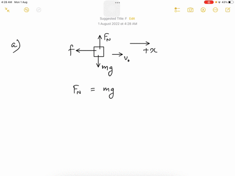 block-of-mass-122-kg-is-sliding-at-an-initial-of-your-answers-locity-of-90-ms-in-the-positive-x-direction-the-surface-has-coefficient-of-kinetic-friction-0153_-indicate-the-direction-with-th-44387
