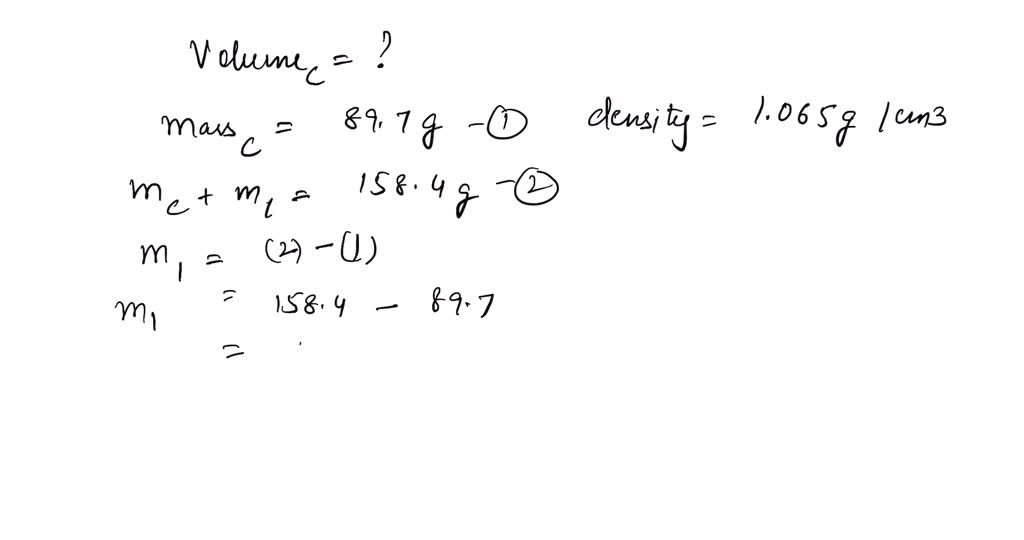 SOLVED: An empty container with an unknown volume is weighed and found ...