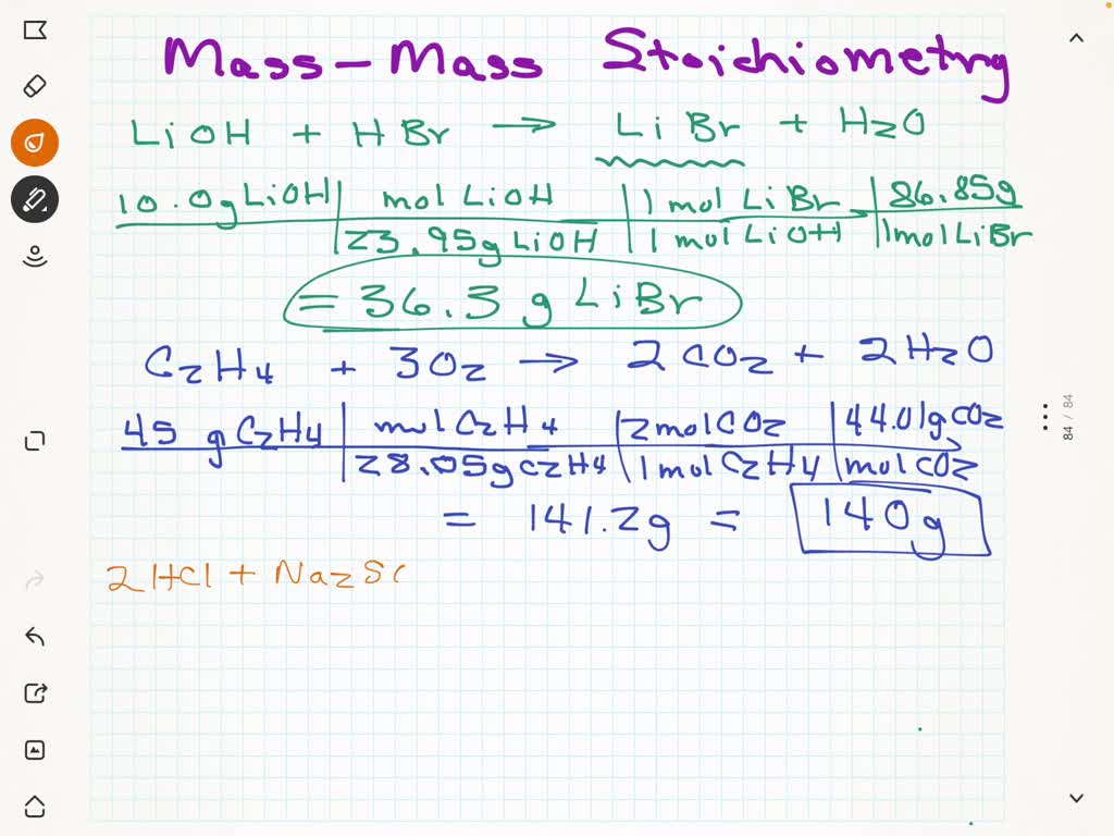 stoichiometry examples