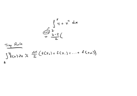 use-the-trapezoidal-rule-with-n3-to-approximate-254x4dx
