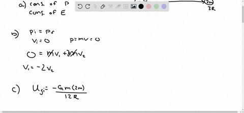 two-spheres-having-masses-m-and-2m-and-radii-r-and-3r-respectively-are-simultaneously-released-from-rest-when-the-distance-between-their-centers-is-12r-assume-the-two-spheres-interact-only-w-69282