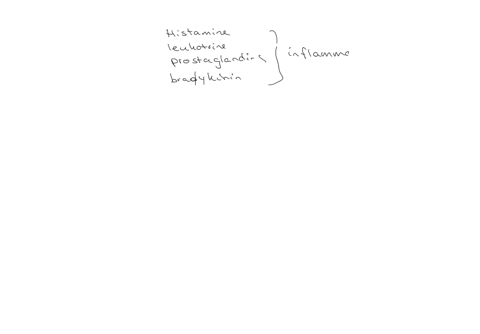histamine-leukotrienes-prostaglandins-and-bradykinin-are-examples-of-which-of-the-following-chemical-mediators-primarily-found-in-the-digestive-system-chemical-mediators-that-promote-inflammation-anti