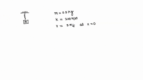 a-0500-kg-mass-suspended-from-a-spring-oscillates-with-a-simple-harmonic-motion-about-its-equilibrium-position-x0-the-spring-constant-of-the-spring-is-k200-nm-when-the-mass-passes-through-x0-66932