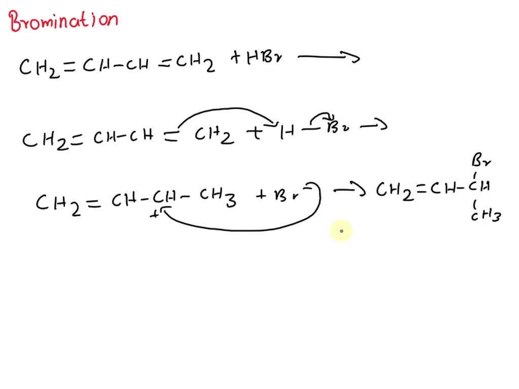 SOLVED Predict the products of the following reactions. buta1,3diene