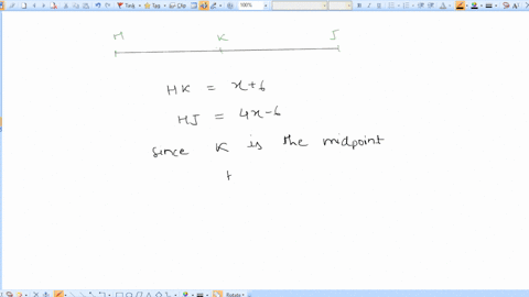 if-k-is-the-midpoint-of-hj-hk-x6-and-hj-4x-6-then-kj-60155