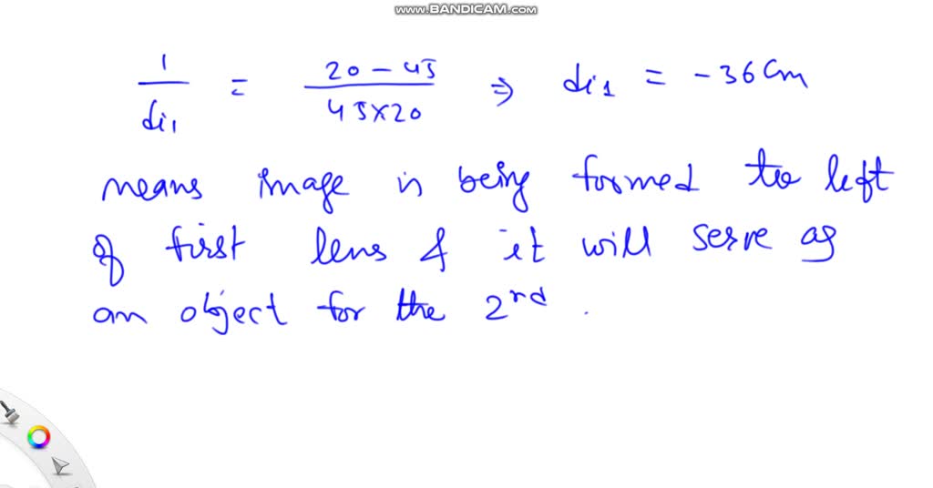 SOLVED: Two converging lenses with focal lengths of 40 cm and 20 cm are ...