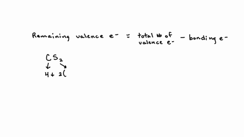 what-is-the-remaining-valance-electrons-for-cs2