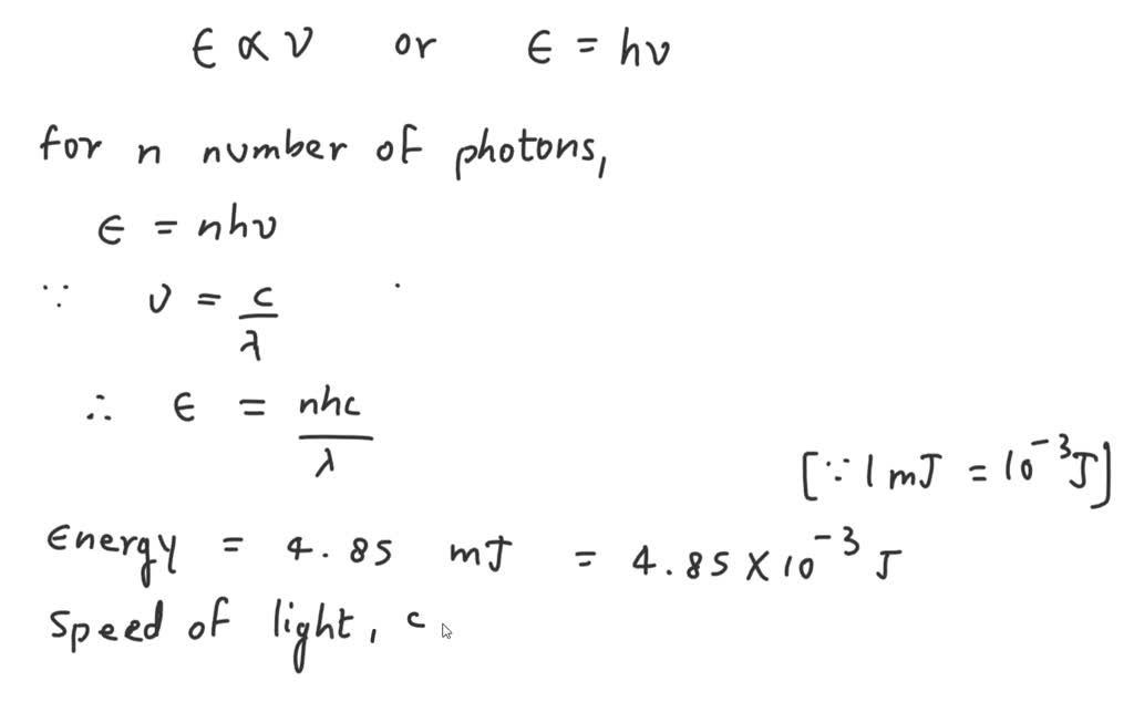 A laser pulse with wavelength 510 nm contains 4.85 mJ of energy. How ...