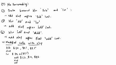 in-this-question-we-examine-how-data-dependences-affect-execution-in-the-basic-5-stage-pipeline-for-code-below-sub-t0-t1t5-lw-t0-0t1-add-t2-t0t6-add-t7t2t0-assume-the-following-cycle-times-f-90559
