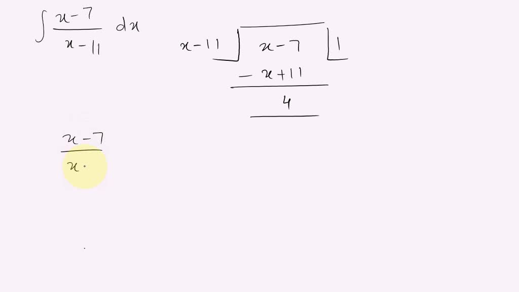 Solved Point Integration Of Rational Functions If The Integrand Is Rational Function Which The 9268