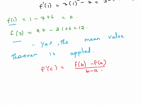 1_-find-the-numbers-that-satisfy-the-conclusion-of-the-mean-value-theorem-for-fw-x3-7x-6-on-13-2-determine-whether-rolles-theorem-can-be-applied-to-the-function-fc-14-2x2-on-22if-so-find-c-i-15995