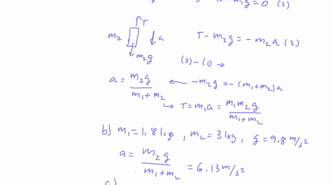 42-two-boxes-are-connected-by-a-massless-string-on-a-frictionless-surface-mass-m-does-not-touch-the-table-box-m-moves-t0-the-right-on-the-table-when-released-from-rest-and-box-moves-down-at-48705