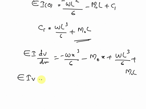 for-the-cantilever-steel-beam-e-180-gpa-i-96-x-10-mm4-use-the-double-integration-method-to-determine-the-deflection-va-at-a-assume-l-21-m-p-59-kn-and-wo-96-knm-47373