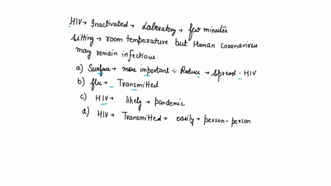 hiv-is-inactivated-in-the-laboratory-after-few-minutes-of-sitting-at-room-temperature-but-human-coronaviruses-may-remain-infectious-on-inanimate-surfaces-at-room-temp-erature-for-several-hou-11477