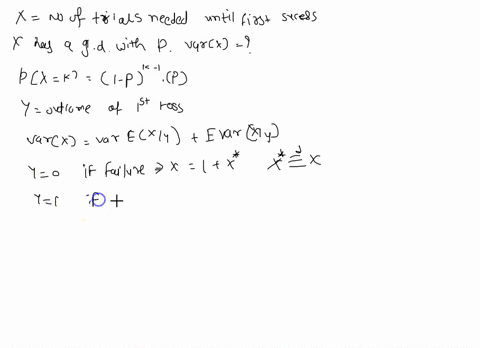 131-consider-sequence-of-iid-bernoulli-trials-with-success-parameter-p-let-x-be-the-number-of-trials-needed-until-the-first-success-occurs-then-x-has-geometric-distribution-with-parameter-p-47375