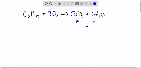 how-many-moles-of-h2o-would-be-produced-if-15-moles-of-c5h12-were-to-react-completely-with-excess-o2-by-the-reaction-c5h12-o2-co2-h2o-hint-you-will-first-need-to-balance-the-chemical-reactio-64254