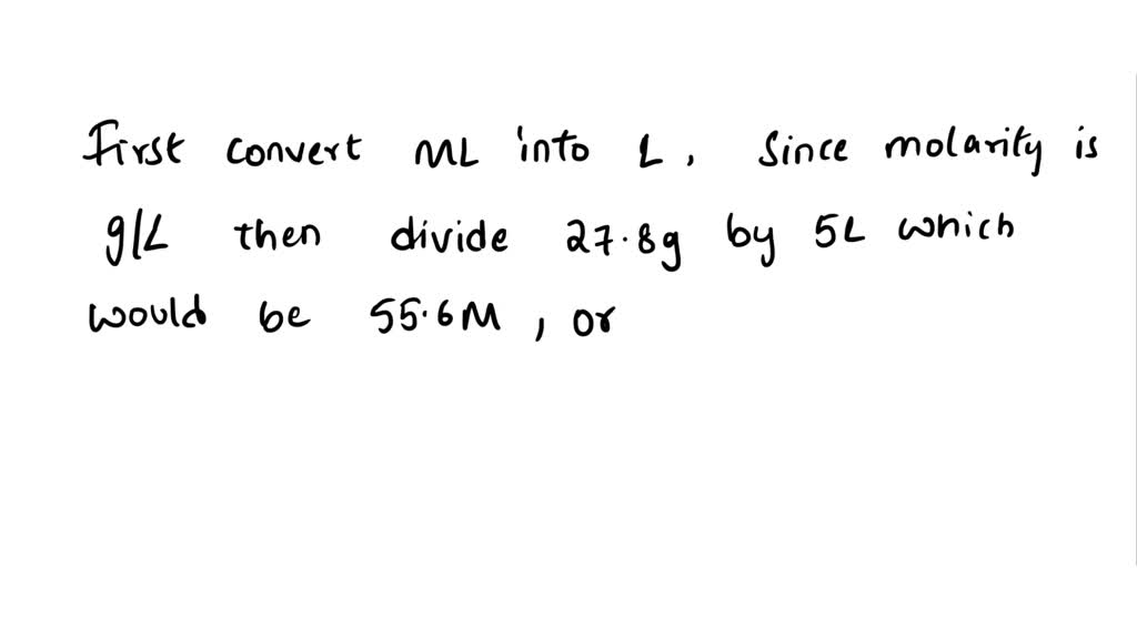 SOLVED: Determine the molality, m of a solution formedby dissolving 27.