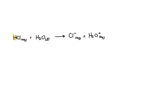what-is-the-base-in-the-following-reaction-hcl-aq-h2o-l-cl-aq-h3o-aq