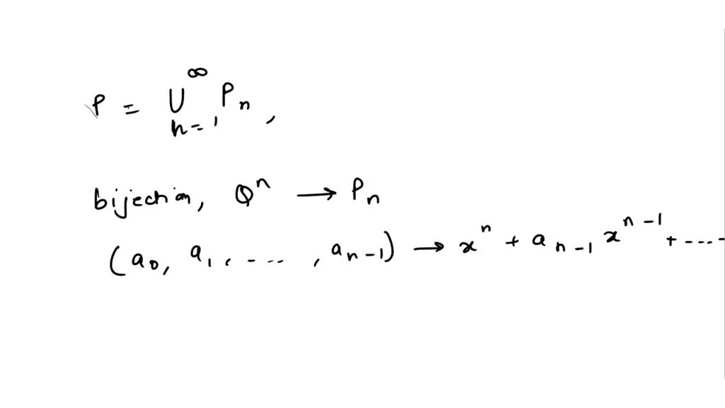 SOLVED: Prove that the set of all algebraic numbers is countable.