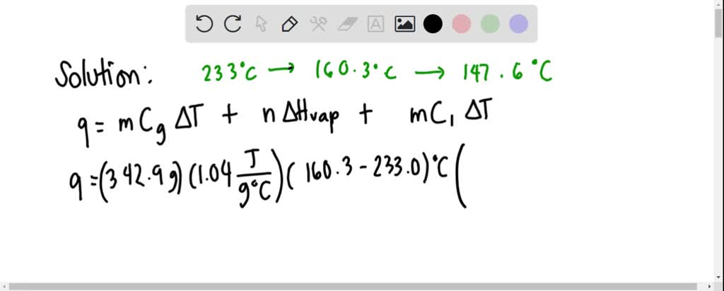 SOLVED: A 342.9 gram sample of an unknown substance (MM = 189.50 g/mol ...