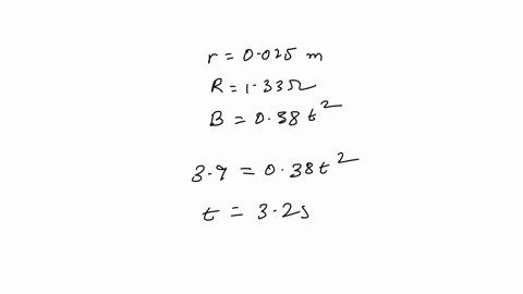 a-circular-loop-of-wire-with-radius-r-00250-m-and-resistance-r-133-q-is-in-a-region-of-spatially-uniform-magnetic-field-as-shown-in-the-figure-the-magnetic-field-is-directed-out-of-the-plane-19175