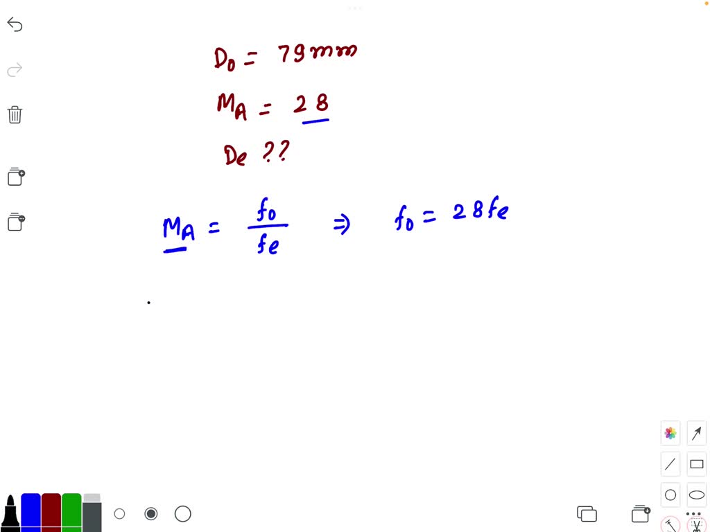 SOLVED The objective aperture of = refracting telescope has diameter