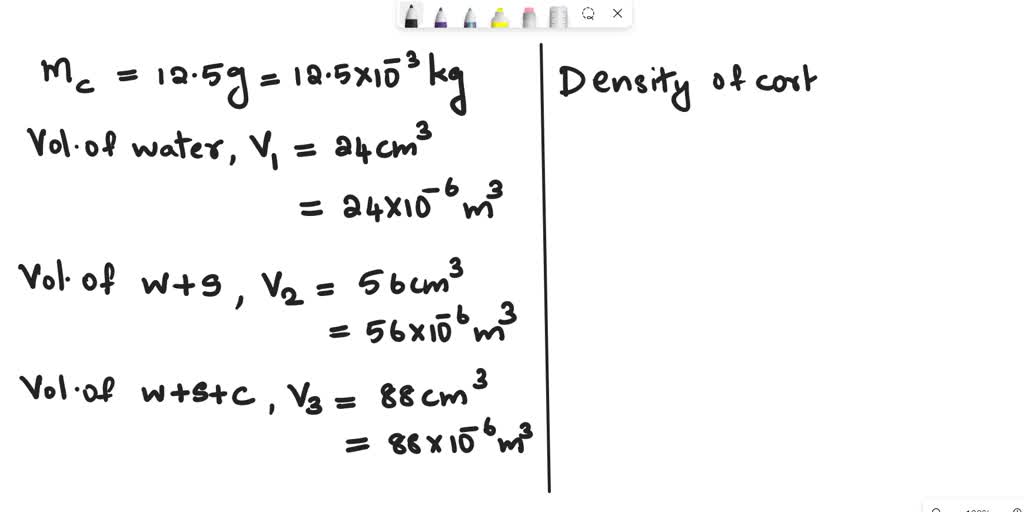 Initial Volume Of Water