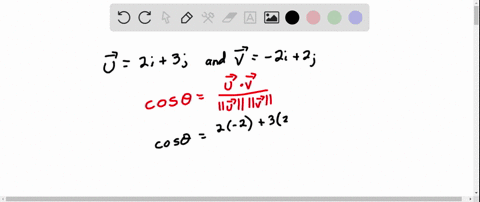 find-the-angle-theta-given-vectors-u2i3j-v-2i2j-answer-should-be-7869degrees
