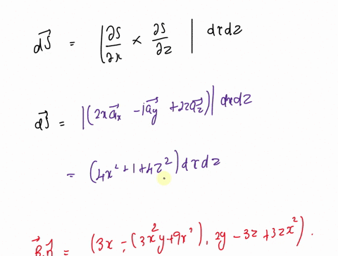 the-magnetic-flux-density-in-all-of-space-is-given-by-b3xax3x2y9x2ay2y3z3x2zaz-wbm2-let-s-denote-the-paraboloidal-surface-defined-by-yx2z20y100-find-the-net-magnetic-flux-passing-through-s-i-32062