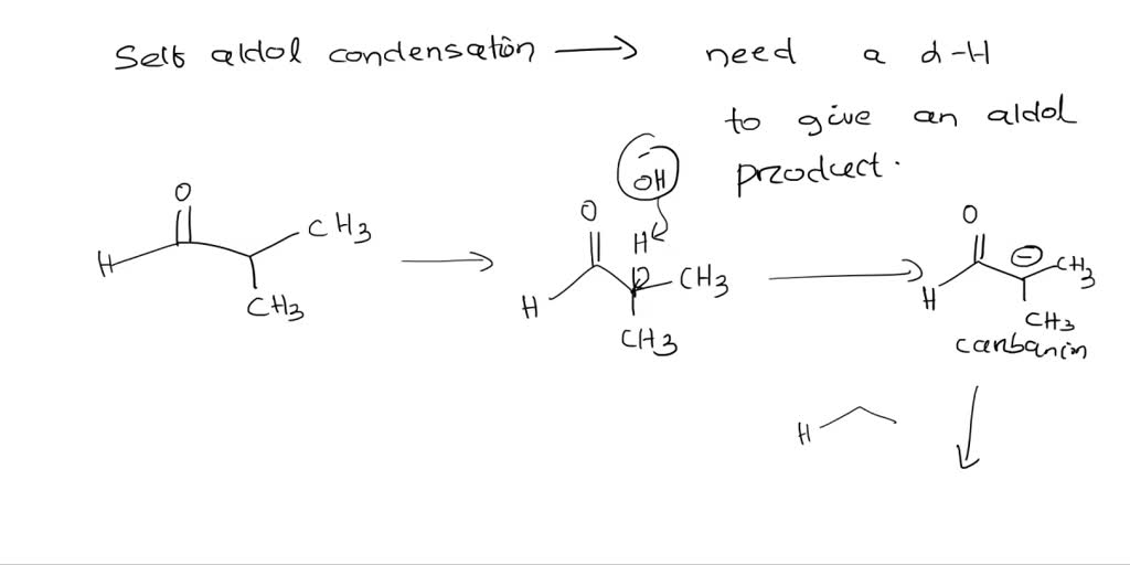 SOLVED: Draw the aldol self-condensation product of the aldehyde shown ...