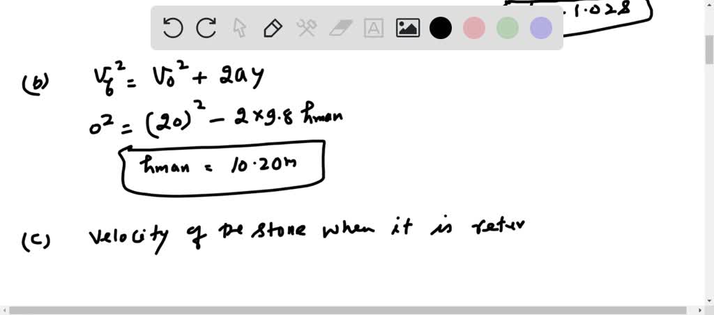 SOLVED: A stone thrown from the top of a building is given an initial ...