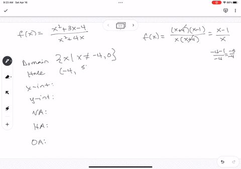 13-for-each-rational-function-determine-the-domain-holes-x-intercepts-y-intercepts-and-asymptotes-if-there-isn-one-just-write-none-then-graph-the-function-x2-3x-fl-x2-4x-domain-holes-x-inter-98405