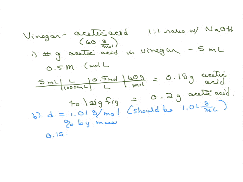 vinegar-is-a-solution-of-acetic-acid-acetic-acid-has-a-11-ratio-when-reacted-with-naoh-suppose-that-the-molarity-ofacetic-acid-in-vinegar-is-05-m-how-many-grams-ofacetic-acid-are-present-in-48796