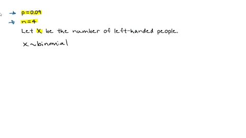 according-to-data-from-the-american-medical-association-9-of-the-population-is-left-handed-if-4-people-are-randomly-selected-find-the-probability-that-round-the-answers-to-decimal-places-all-81717