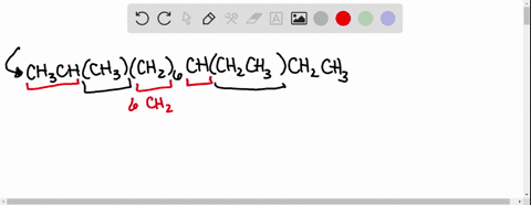 what-is-the-bond-line-form-of-ch3chch3ch26chch2ch3ch2ch3