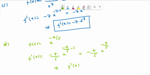 find-the-derivative-for-each-of-the-following-functions-using-the-power-rule_-fx-x6-b-fx-x-fx-d-fx-r-3-fx-vx-ffx-vxs-g-fx-vxz-h-fx-09715