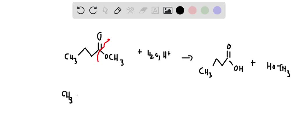 SOLVED: Enter a balanced equation for the acid hydrolysis of methyl ...