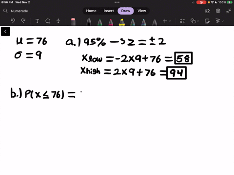 a-set-of-exam-scores-is-normally-distributed-with-a-mean-76-and-standard-deviation-use-the-empirical-rule-to-answer-the-following-questions_-95-of-the-data-values-lie-between-and-of-the-exam-87493