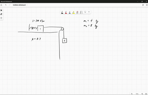 two-blocks-of-masses-m1-40-kg-and-m2-80-kg-are-connected-with-a-string-that-passes-over-a-very-light-pulley-figure-1-friction-in-the-pulley-can-be-ignored-block-1-is-resting-on-a-rough-table-75413