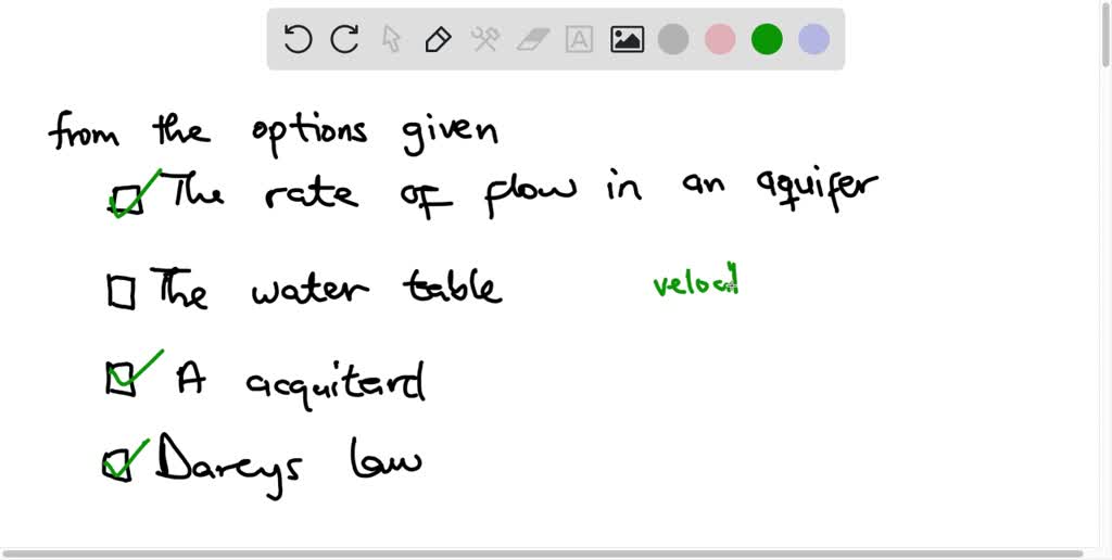 SOLVED The hydraulic conductivity times the hydraulic gradient is the