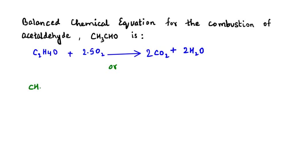 SOLVED: Write and balance the chemical equation for the complete ...