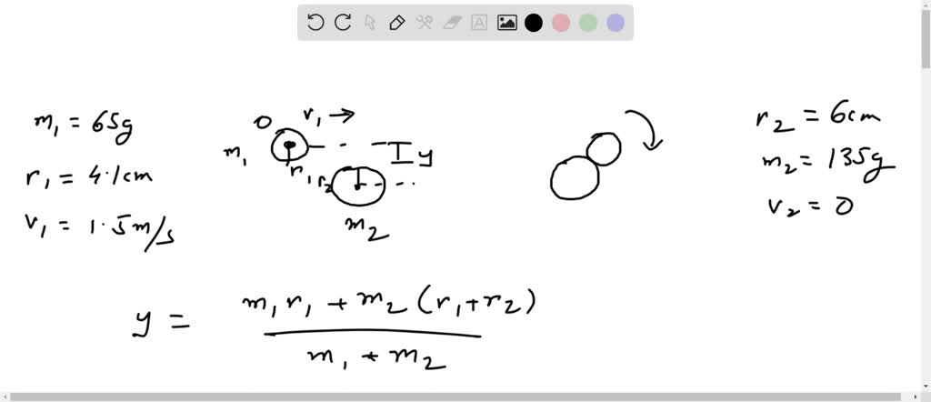 SOLVED: A Puck Of Mass M1 = 65.0 G And Radius R1 = 4.10 Cm Glides ...