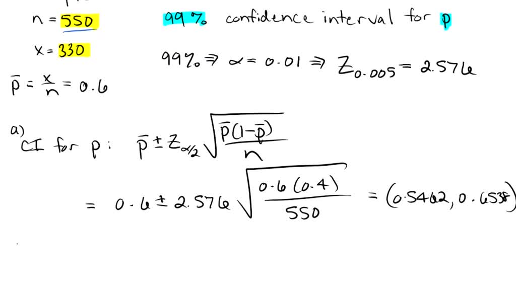 Confidence Interval Answer Example SOLVED: Consider the example below. Let’s suppose that we construct a ...