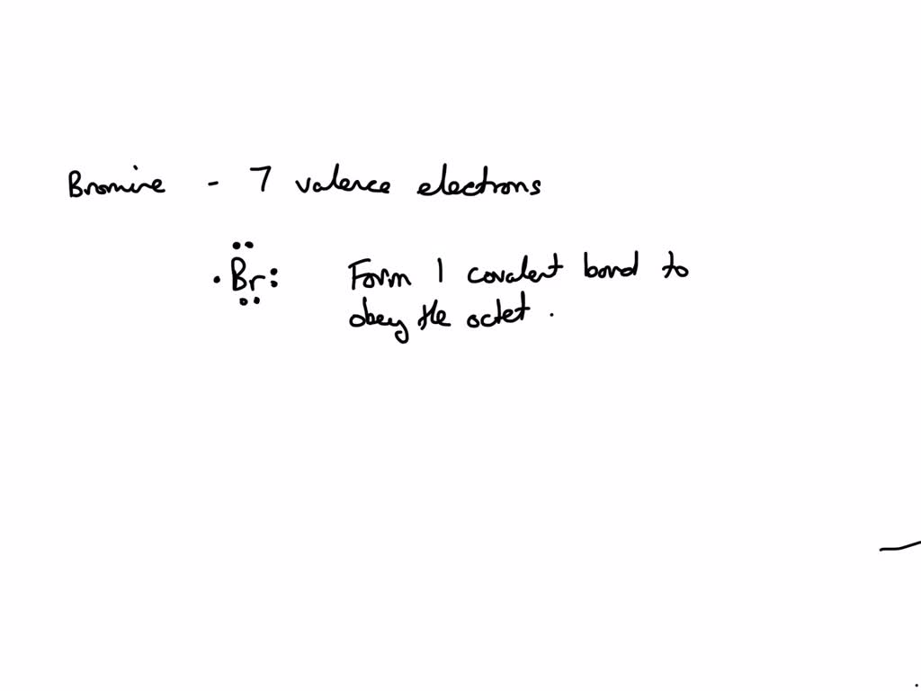 SOLVED The element bromine would be expected to form covalent bond(s