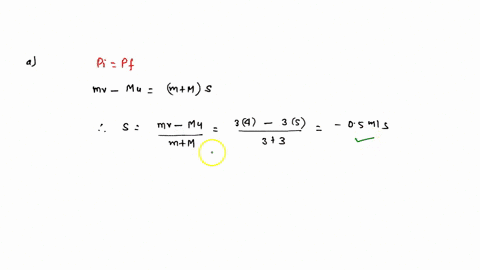 a-3-kg-block-moving-to-the-right-on-a-frictionless-table-at-4-ms-makes-a-head-on-collision-with-another-3-kg-block-moving-5-ms-to-the-left-a-if-the-collision-is-completely-inelastic-find-the-04448
