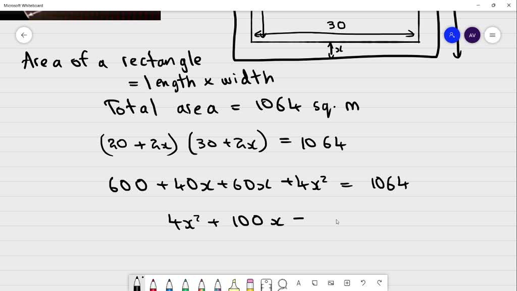 SOLVED A pool measuring 20 meters by 30 meters is surrounded by path